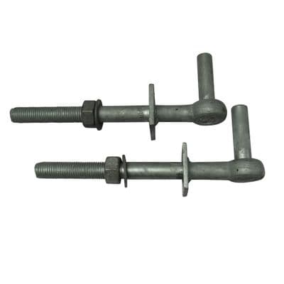 Galvanised Field Gate Hook to Bolts X2 8