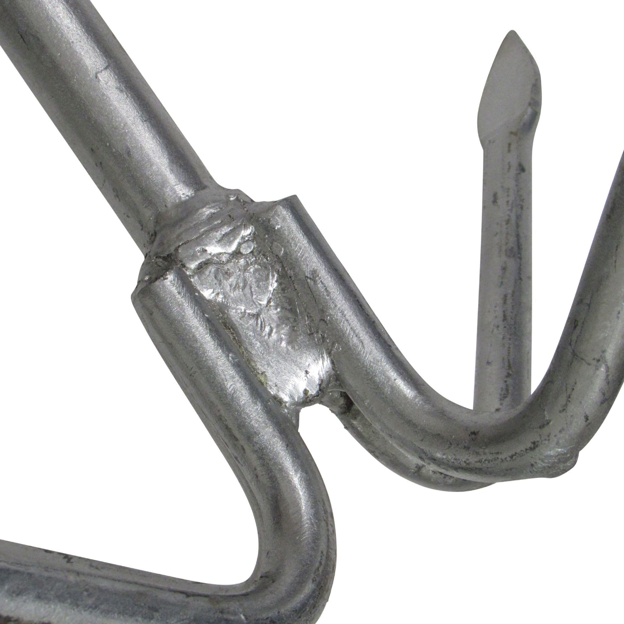 Vidaxl Folding Anchor With Rope - Silver 6 Kg - Hot Dip