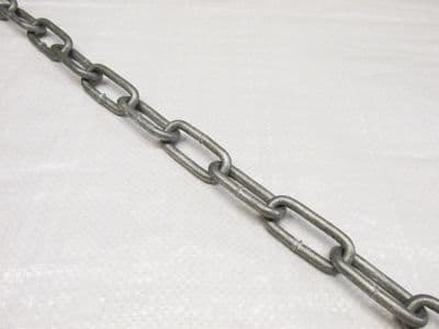 Galvanised Long Link Chain 6MM (HDG Caravan Tethering Security)