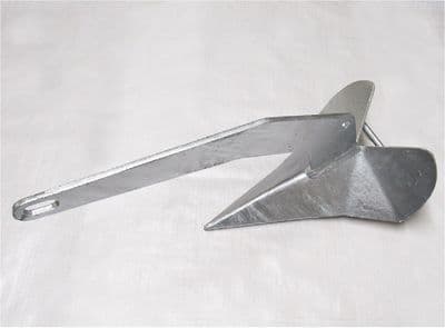 Galvanised Steel Fixed Plough Anchor 4KG - 30KG (Delta Style Yacht Boat Marine Sea)