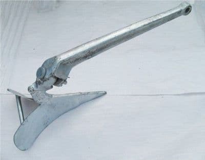 Galvanised Steel Hinged Plough Anchor 5KG - 35KG (Delta Style Yacht Boat Marine Sea)