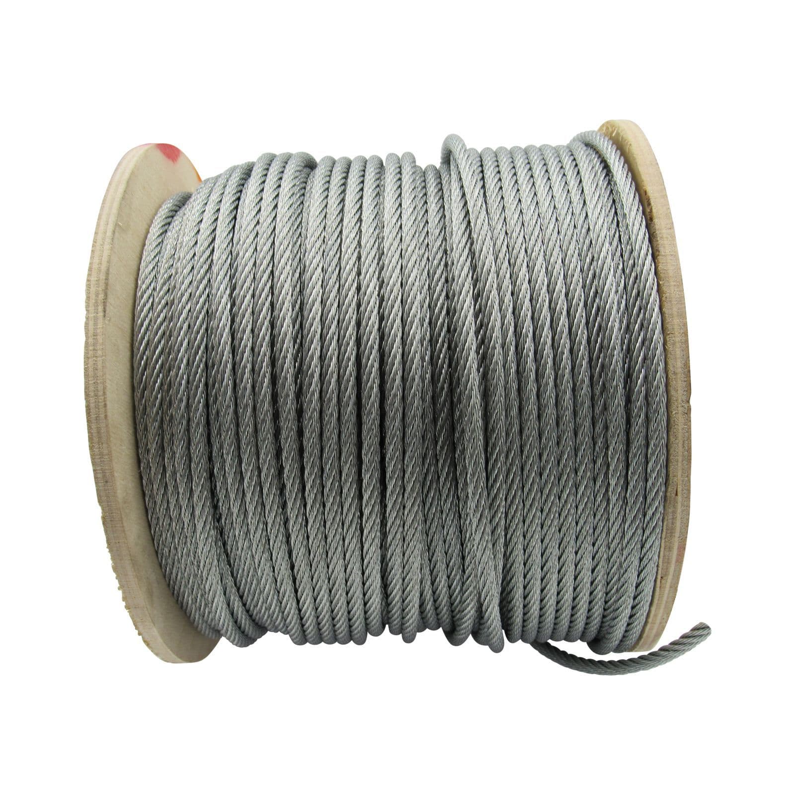 3 Mm Thick Wire Rope Wire Cable - 100 Metres / 328.08 Ft - Galvanised
