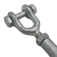 Galvanised Rigging Screw Eye and Jaw | Securefix Direct
