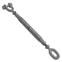 Galvanised Rigging Screw Eye and Jaw | Securefix Direct