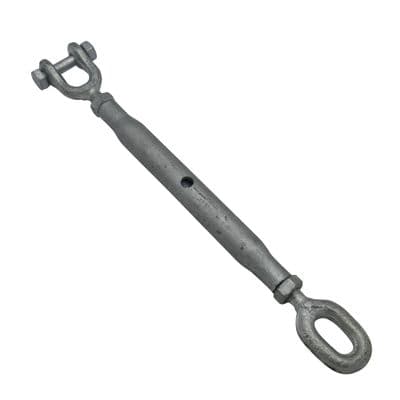 Galvanised Straining Rigging Screw Eye Jaw 6MM - 38MM (Closed Body Turnbuckle Wire Rope Tensioner)
