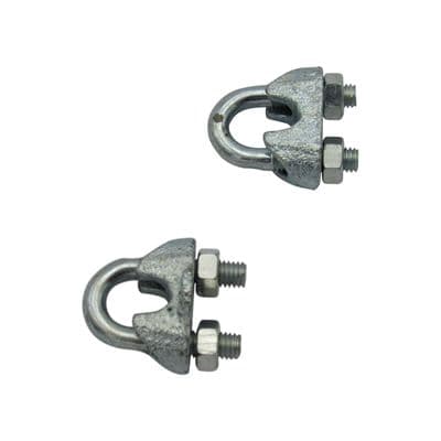 Galvanised Wire Rope Grips Clamp 38MM x2 (Bulldog Cable  Commercial DIN741)
