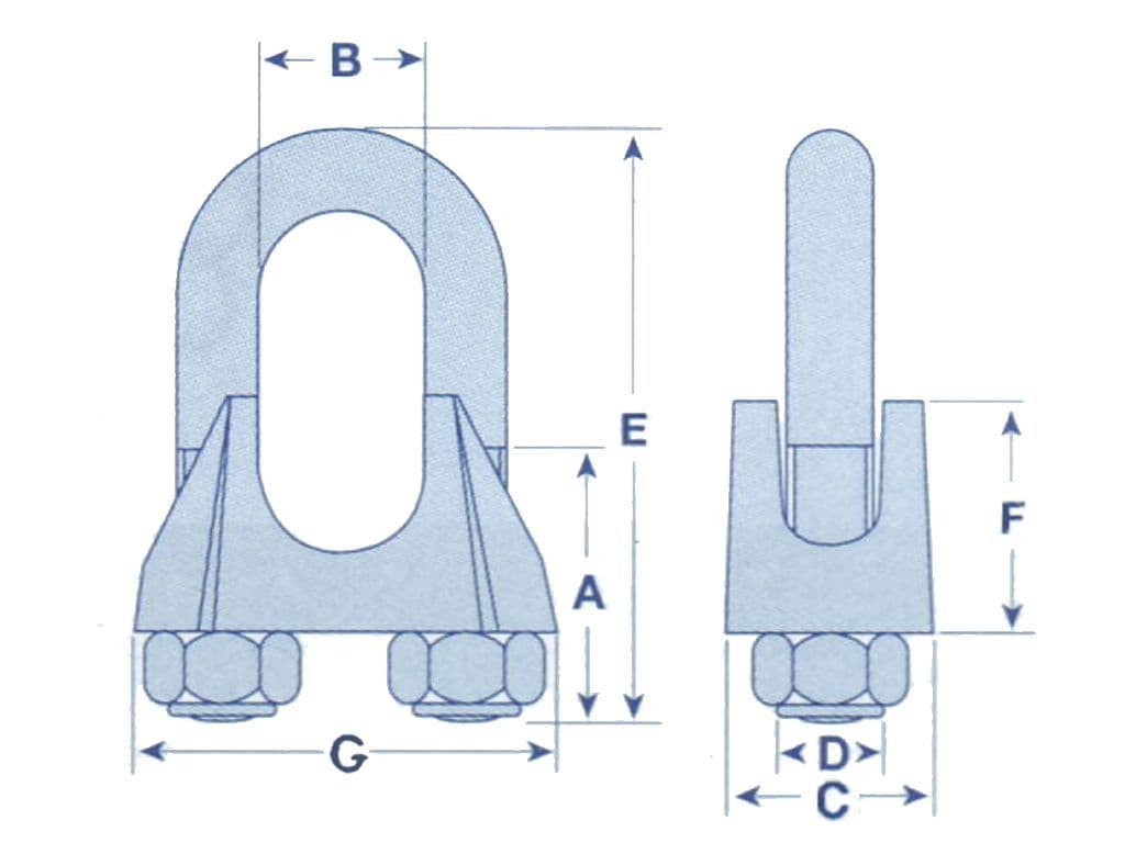 5MM Wire Rope Grips | SecureFix Direct