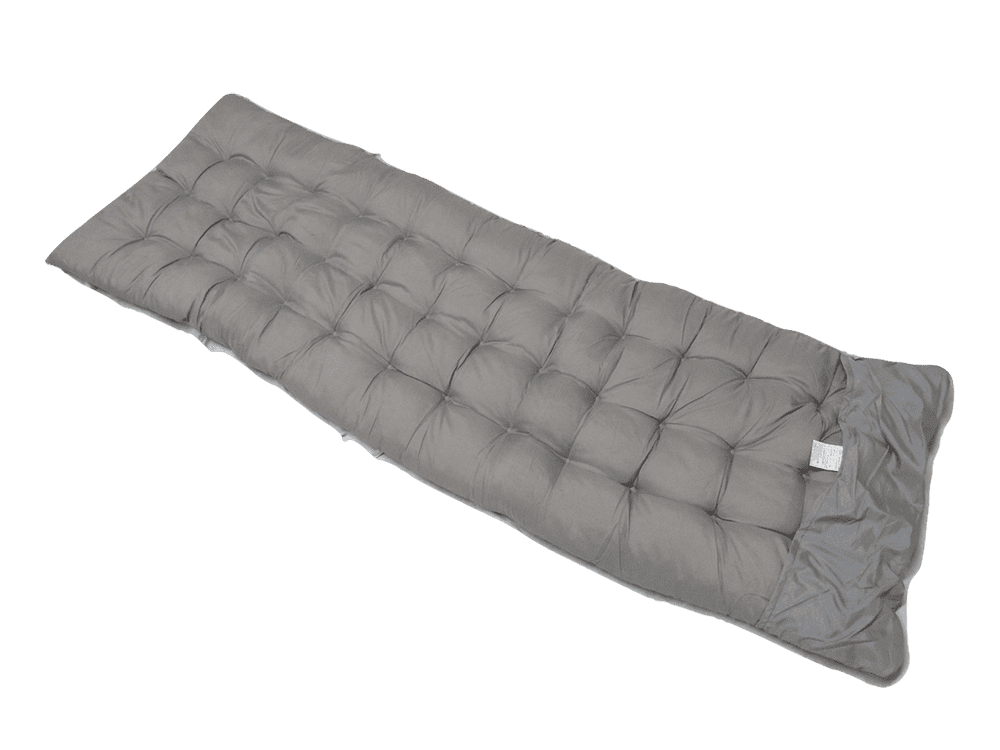 Grey Luxury Garden Recliner Chair Cushion SecureFix Direct