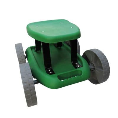 Garden Roller Seat Stool & Tool Space (Kneeling Lightweight Outdoor Puncture Proof Wheels)