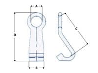 Grade 8 Barrel Hook x2  | SecureFix Direct