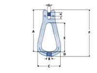 Grade 80 Clevis Reevable Egg Link 7MM | SecureFix Direct