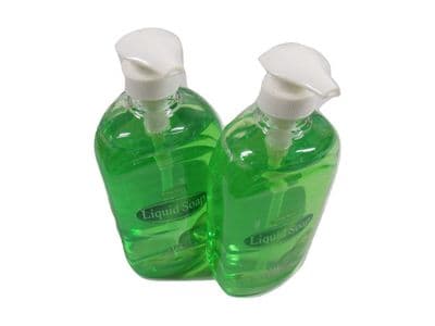 Hand Soap Dispenser Bottle Apple Scent 500ml (Liquid Wash Pump) x2