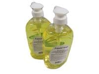 Hand Soap Bottle Lemon Scent 500ml x2 | SecureFix Direct