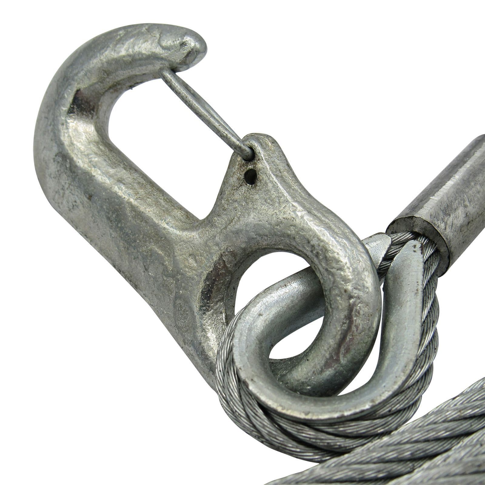 Hand Winch Cable With Hook 4MM x 15 Metre Wire Rope To Suit 600LBS 1000LBS