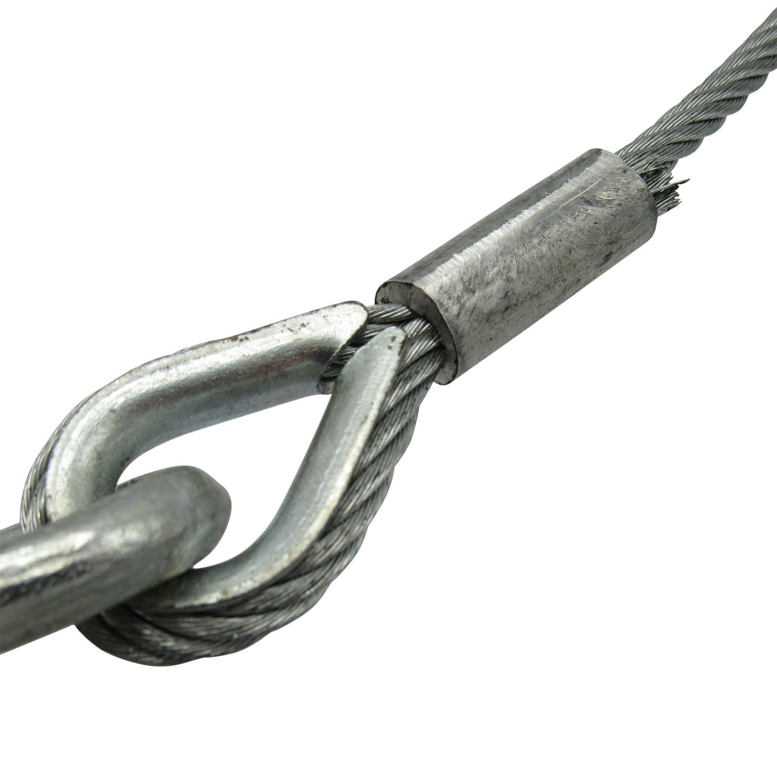 Hand Winch Cable With Hook 4MM x 15 Metre Wire Rope To Suit 600LBS 1000LBS