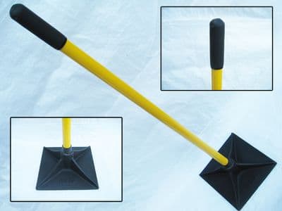 Head Tamper With Fibreglass Handle - Earth / Ground / Rammer