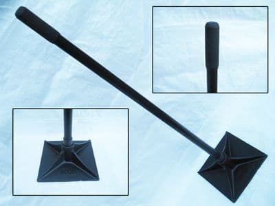 Head Tamper With Steel Handle - Earth / Ground / Rammer