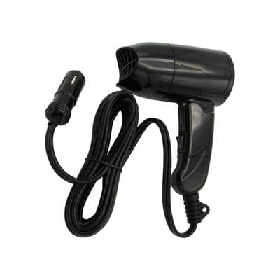 Heated Folding Blow Dryer 12V (Defroster Compact Car Windscreen Portable)