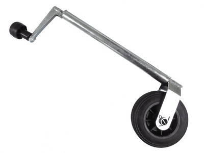 Heavy Duty Caravan Jockey Wheel 34MM (Lightweight Plastic Rim Trailer Wind Up)