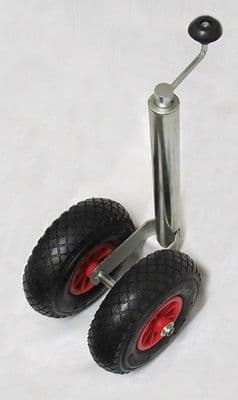 Heavy Duty Caravan Jockey Wheel 48MM (Double Trailer Wind Up Handle)