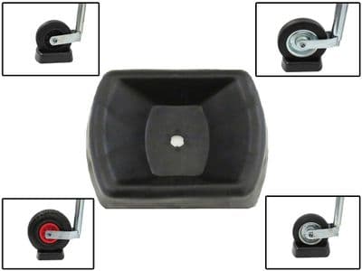 Heavy Duty Jockey Wheel Receiver - Utility Stabilising Pocket Keep Clean Chock