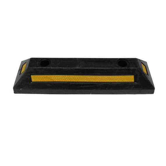 Pair of Reflective Wheel Stop Blocks | SecureFix Direct