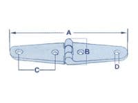 Stainless Strap Hinge 103MM x 27MM | SecureFix Direct