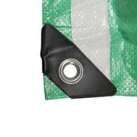 Green and White Tarp Cover | SecureFix Direct