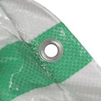 Green and White Tarp Cover | SecureFix Direct
