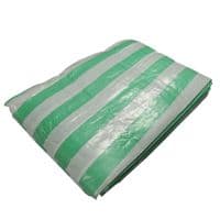 Green and White Tarp Cover | SecureFix Direct