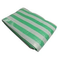 Green and White Tarp Cover | SecureFix Direct