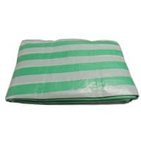 Green and White Tarp Cover | SecureFix Direct