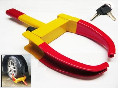 Heavy Duty Wheel Clamp Lock (Car Trailer Caravan Security Anti Theft Locking)