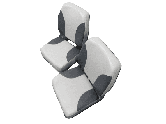 2 x Folding High Back Boat Seats | SecureFix Direct