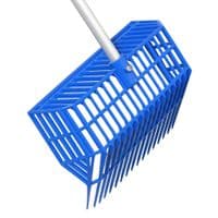 Blue Plastic Shavings Fork | SecureFix Direct