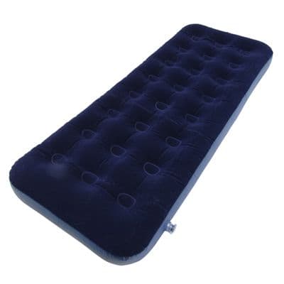 Inflatable Single Airbed (Camping Blow Up Matress Flocked)