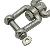 Stainless Steel Eye & Jaw Swivel 13MM | SecureFix Direct