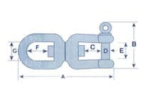 Stainless Steel Eye & Jaw Swivel 6MM | SecureFix Direct