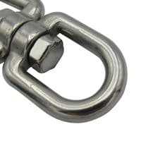 Stainless Steel Eye & Jaw Swivel 8MM | SecureFix Direct