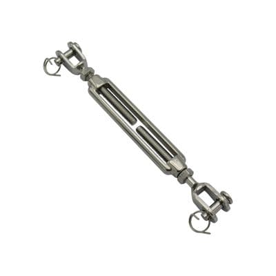 Jaw Jaw Turnbuckle Stainless Steel M12  (Open Body Wire Rope Rigging Screw)