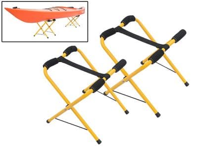 Kayak Stands Trestle Support 54KG 1 Pair (Canoe Storage Folding)