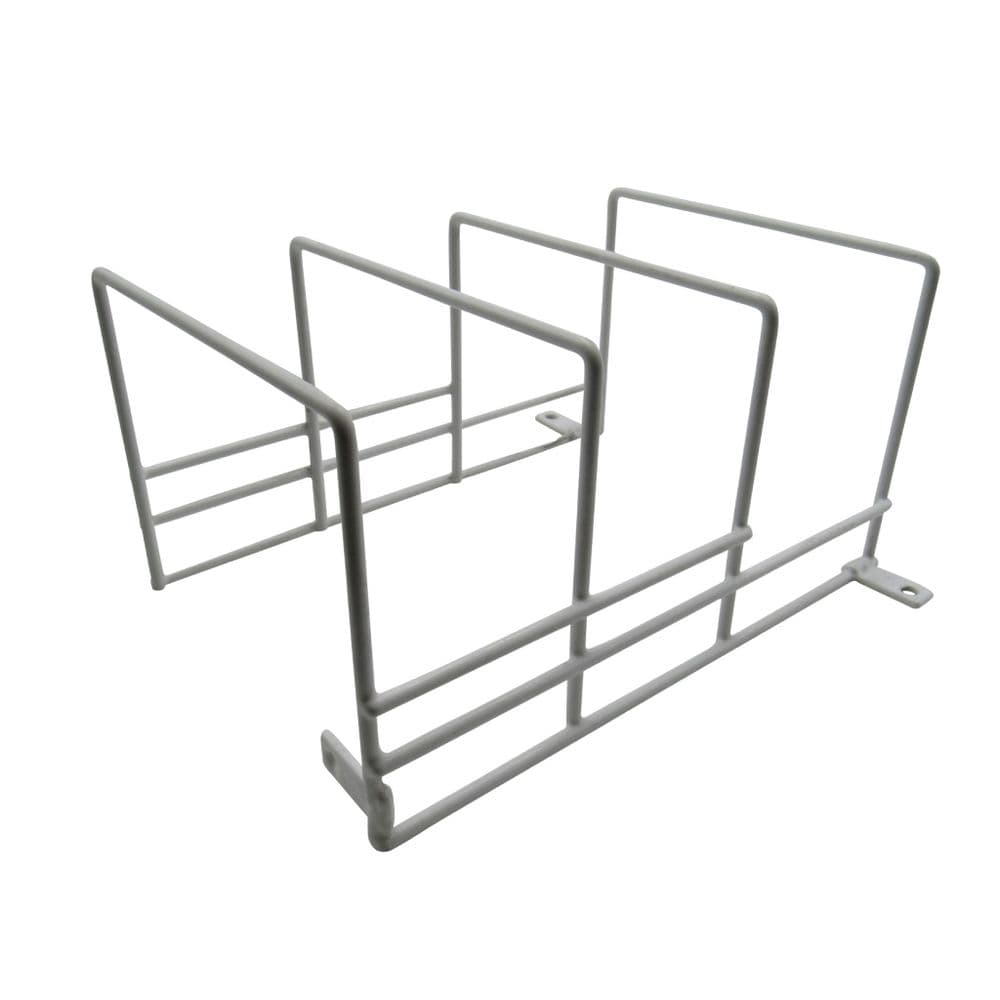 White Storage Plate Rack Holder SecureFix Direct