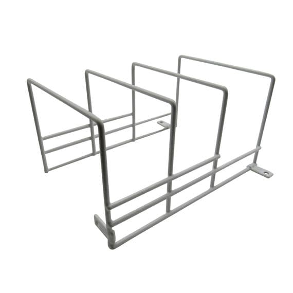 White Storage Plate Rack Holder | SecureFix Direct