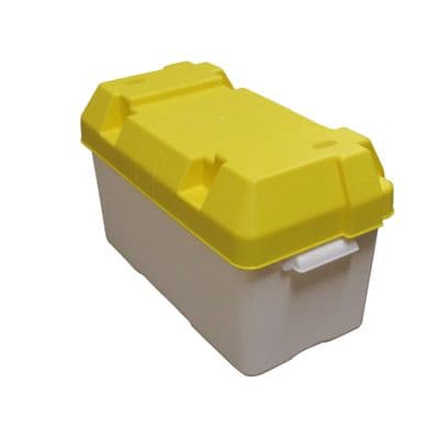 Leisure Battery Box Very Large (Caravan Marine RV Camping Storage Boat Plastic Straps)