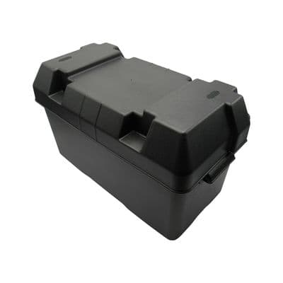 Leisure Battery Box with Black Straps (Caravan Boat Motorhome Car Accessories)