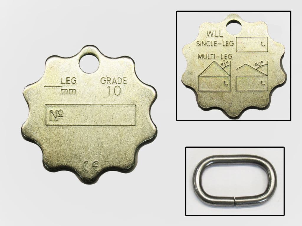 Lifting Chain Identification Tag & Link Inspection Spare Grade 100
