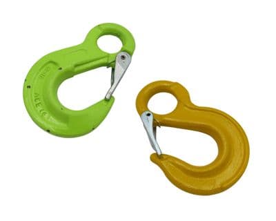 Lifting Chain Sling Hook Safety Catch Grade 80/100 6MM - 32MM (Fixed Eye Latch G80 G100)