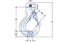 G80 Clevis Sling Hook With Latch 20MM | SecureFix Direct