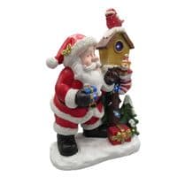 Santa Robin Birdhouse Christmas Decoration | SecureFix Direct