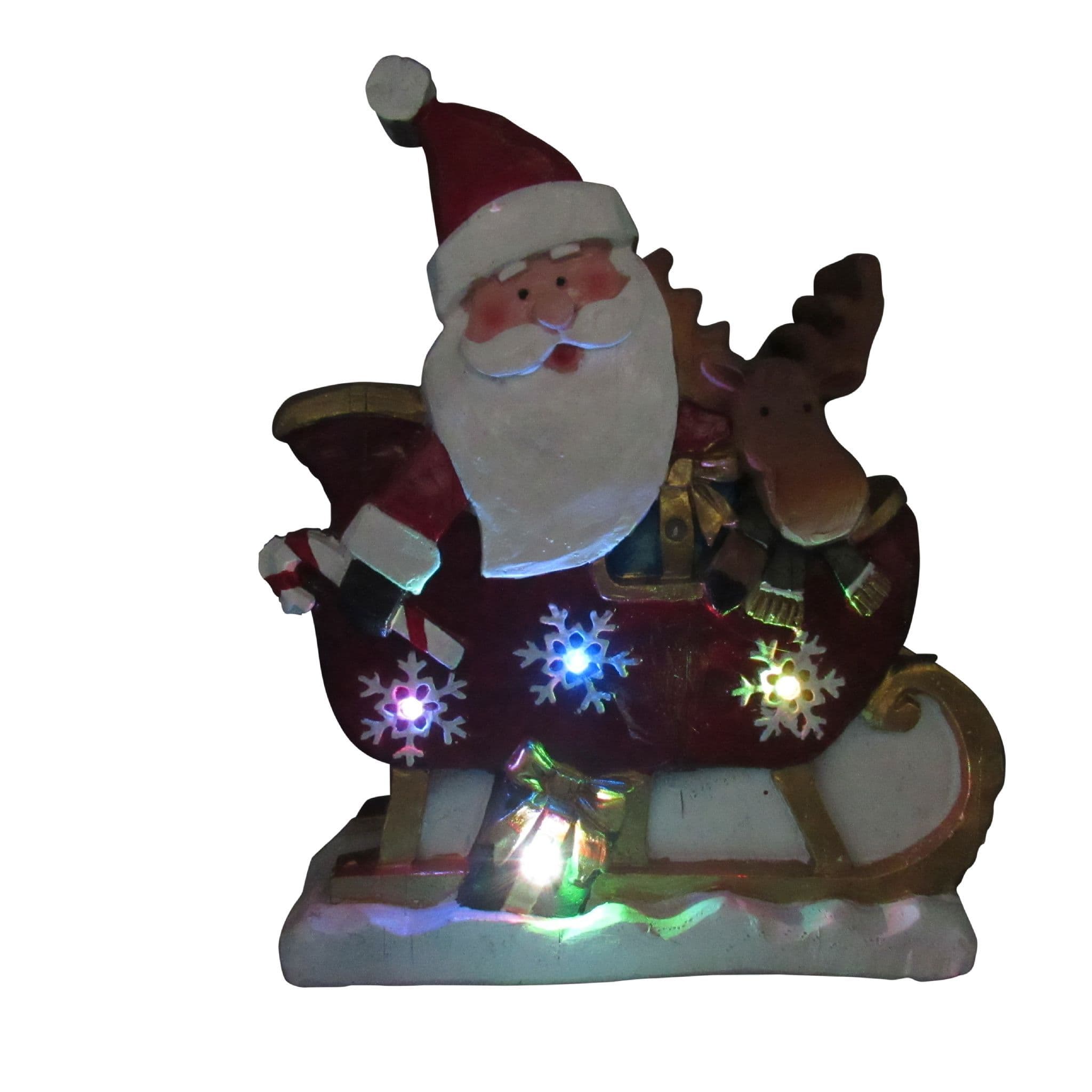 Santa Sleigh Reindeer Christmas Decoration | SecureFix Direct